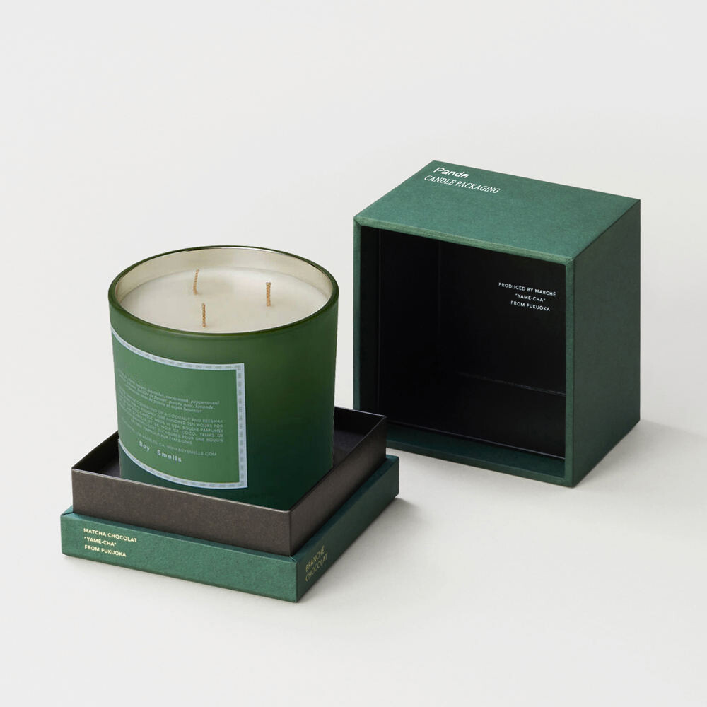  Custom Luxury Rigid Paper Cardboard Scented Candle Gift Box Packaging with Insert