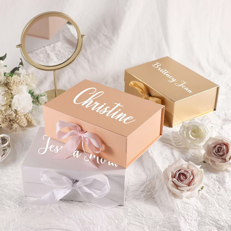  Custom Folding Cardboard Packaging Boxes with Magnetic Closure for Shoes, Clothing & Gifts