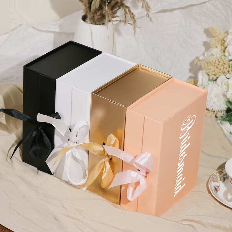  Custom Folding Cardboard Packaging Boxes with Magnetic Closure for Shoes, Clothing & Gifts