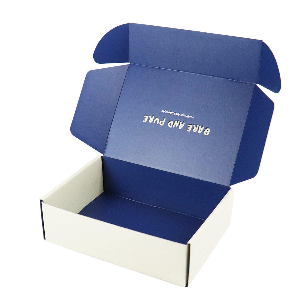  Custom Recyclable Kraft Corrugated Boxes with Logo & Pink Airplane Design for Packaging