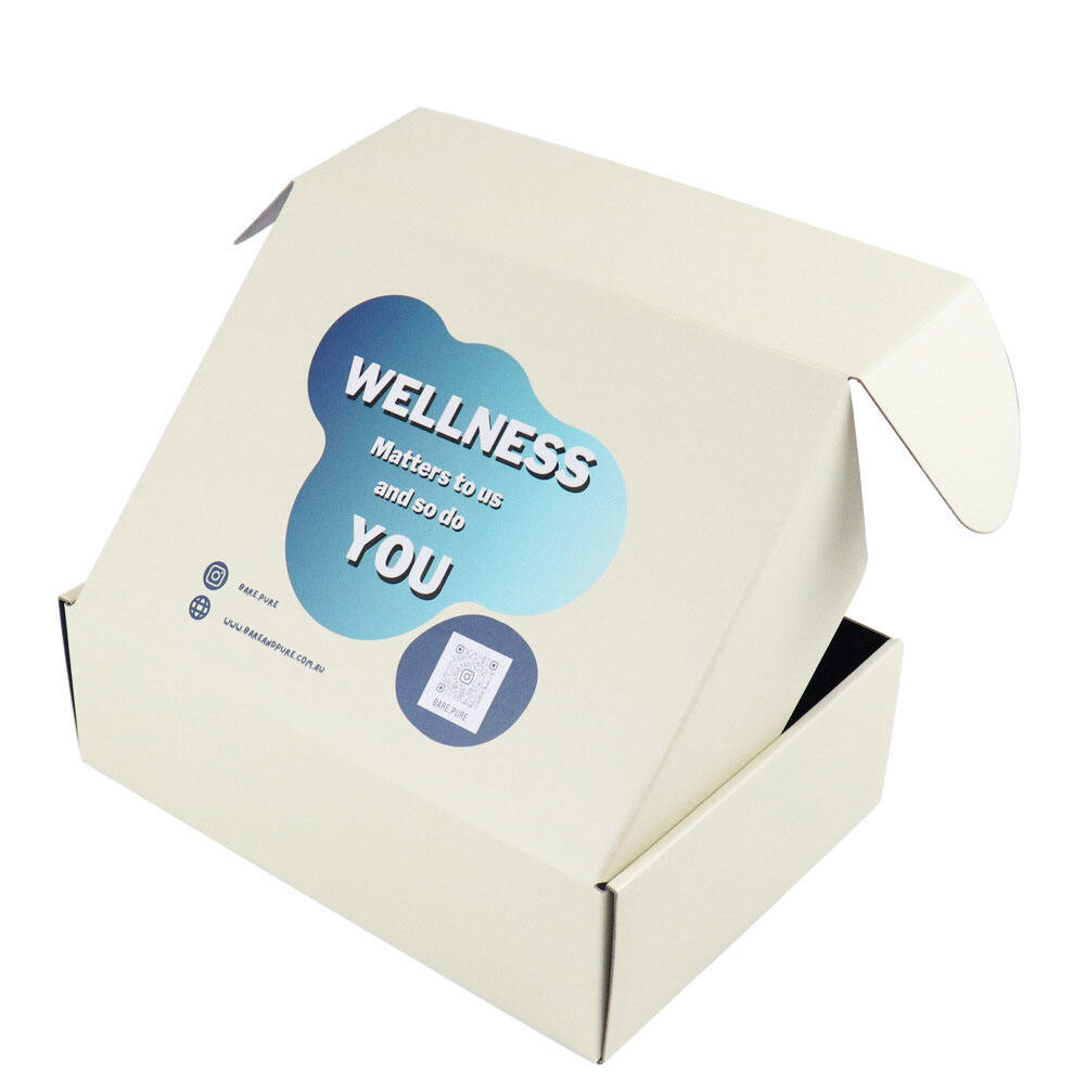  Custom Recyclable Kraft Corrugated Boxes with Logo & Pink Airplane Design for Packaging