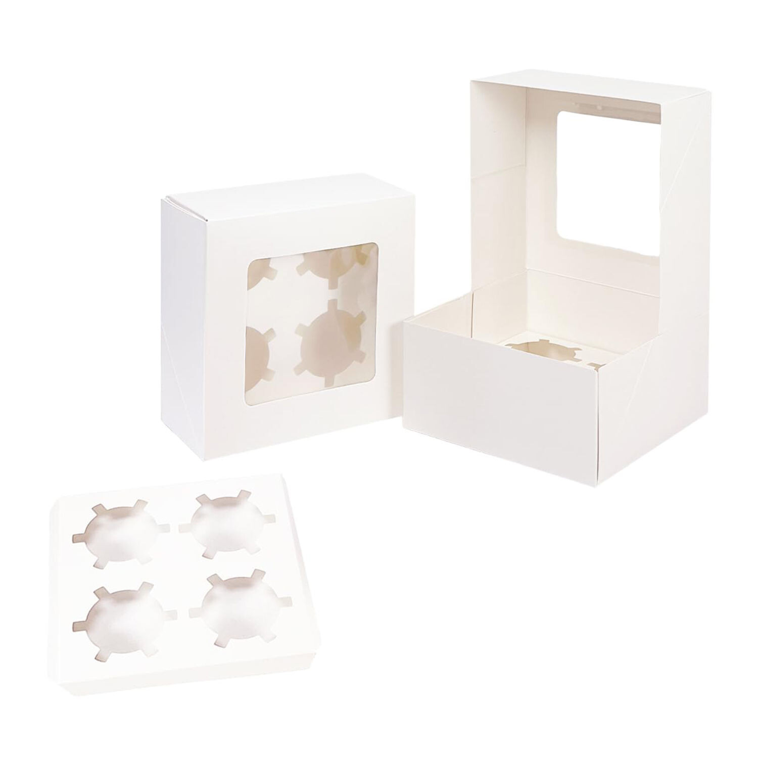  High-Quality Transparent Window Cake Boxes for Square Birthday Cakes & Swiss Rolls