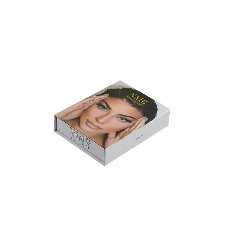  Custom Luxury Magnetic Cardboard Contact Lenses Box with Personalized Logo Packaging