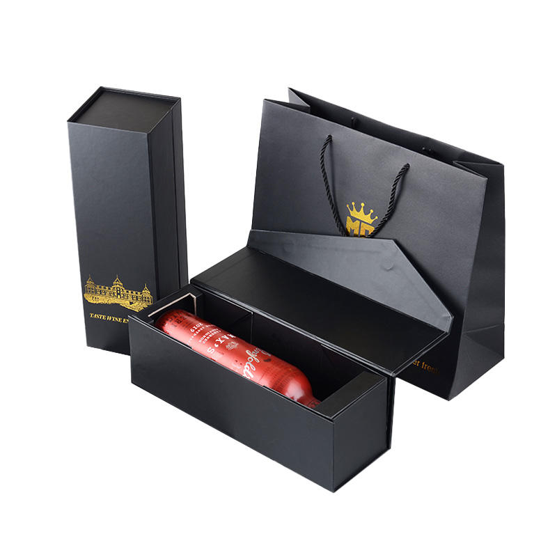  Custom High-End Double Door Wine Champagne Packaging Boxes with Luxury Cardboard and Personalized Logo