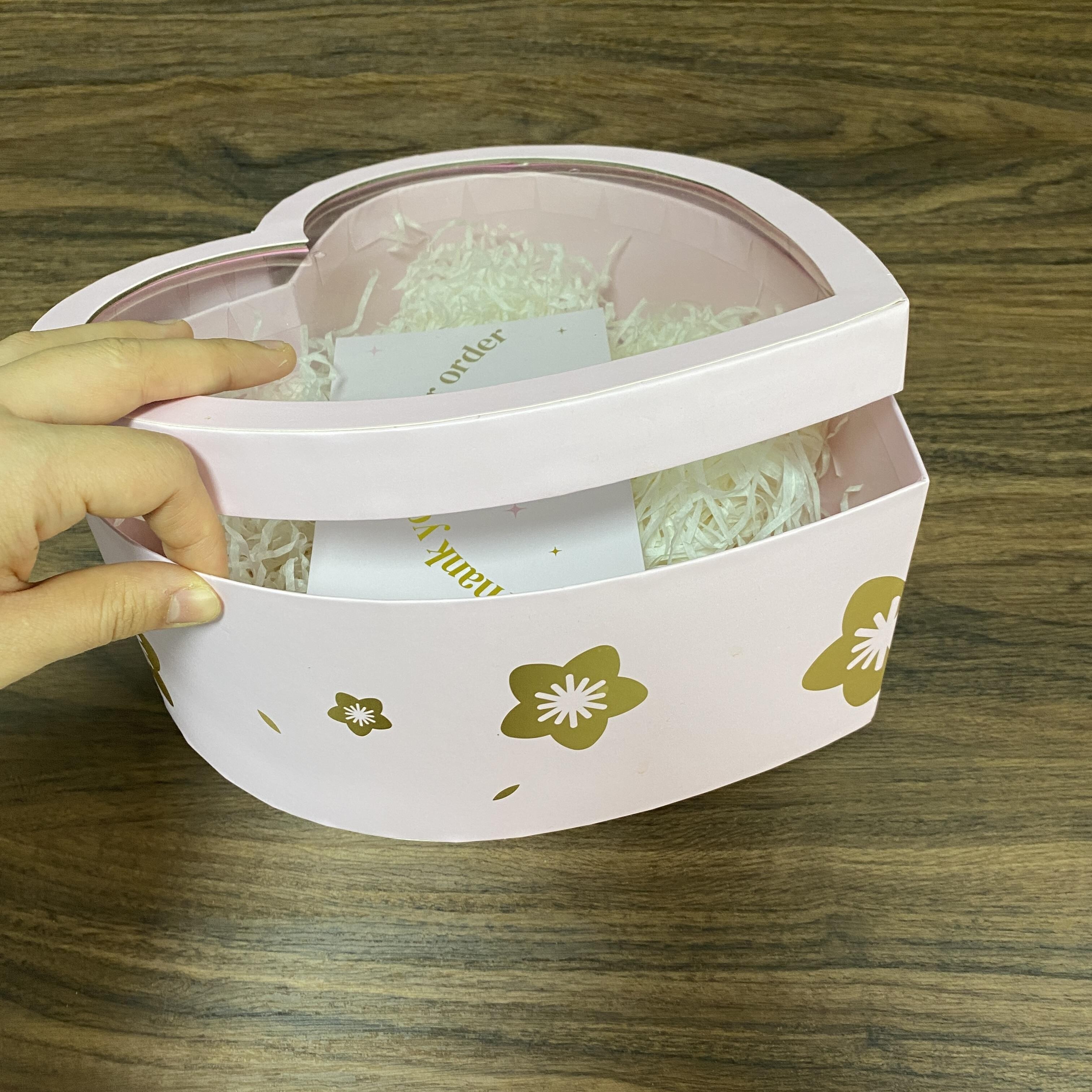  Custom Wholesale Heart Shape Valentine Gift Boxes with Logo - Cardboard Cosmetic Packaging