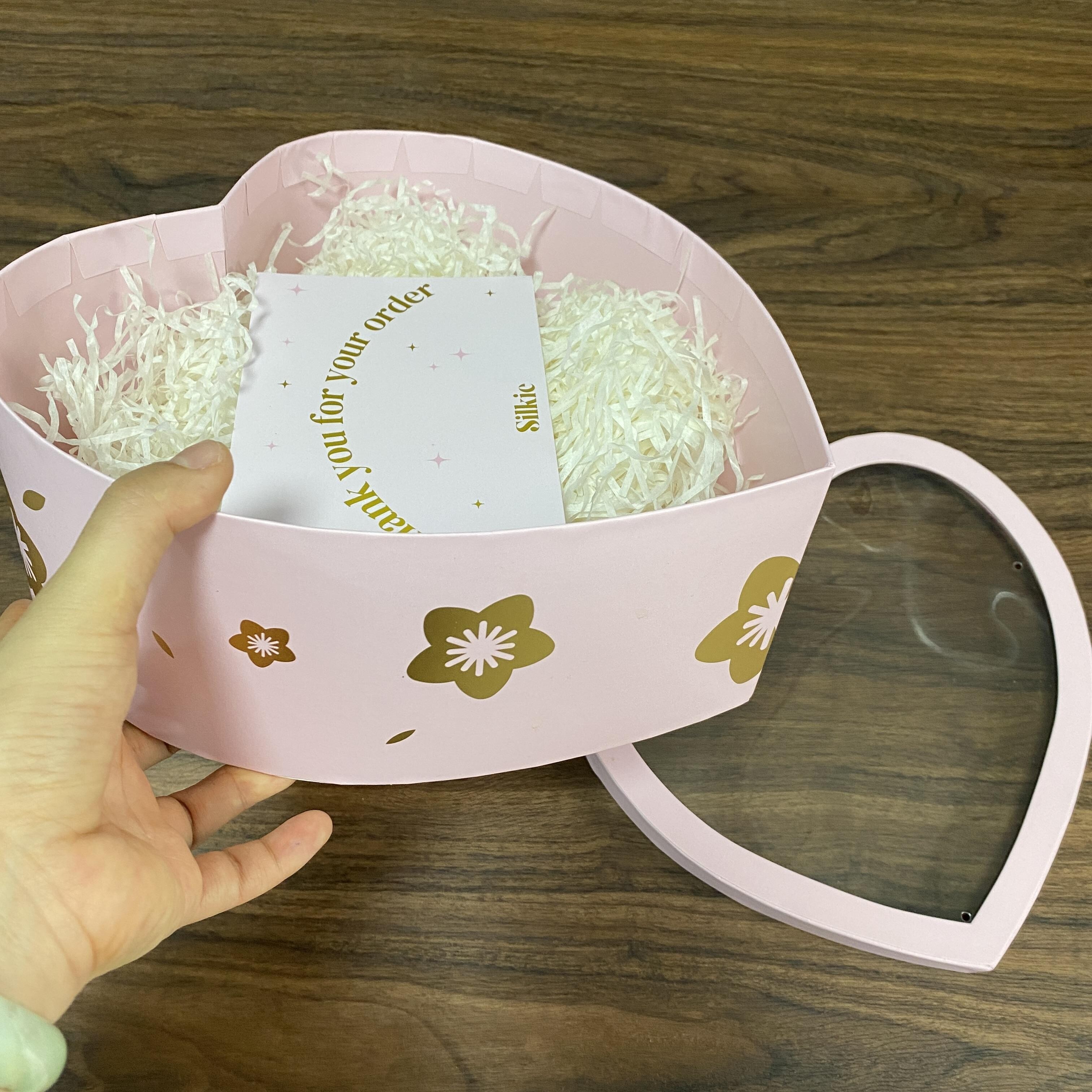  Custom Wholesale Heart Shape Valentine Gift Boxes with Logo - Cardboard Cosmetic Packaging