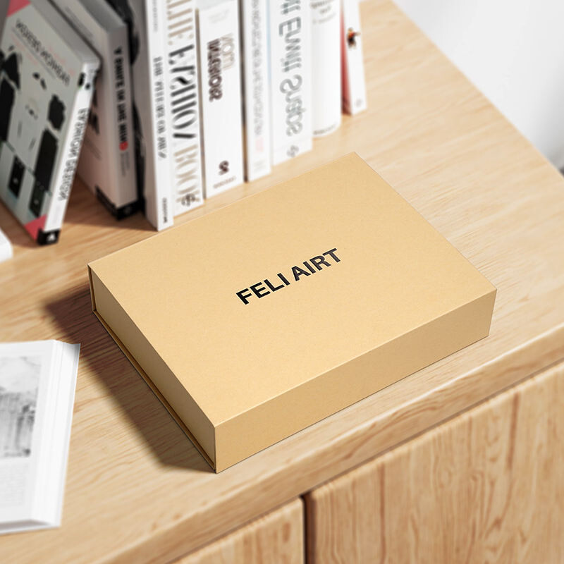  Custom Yellow Folding Magnetic Gift Boxes - Rigid Cardboard, Collapsible, Matt Finish with Logo Printing