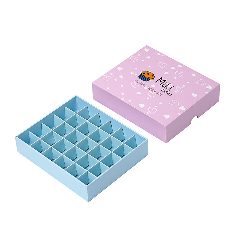  Custom Chocolate Packaging Boxes with 2-36 Slots - Eco-Friendly Cardboard Boxes for Food