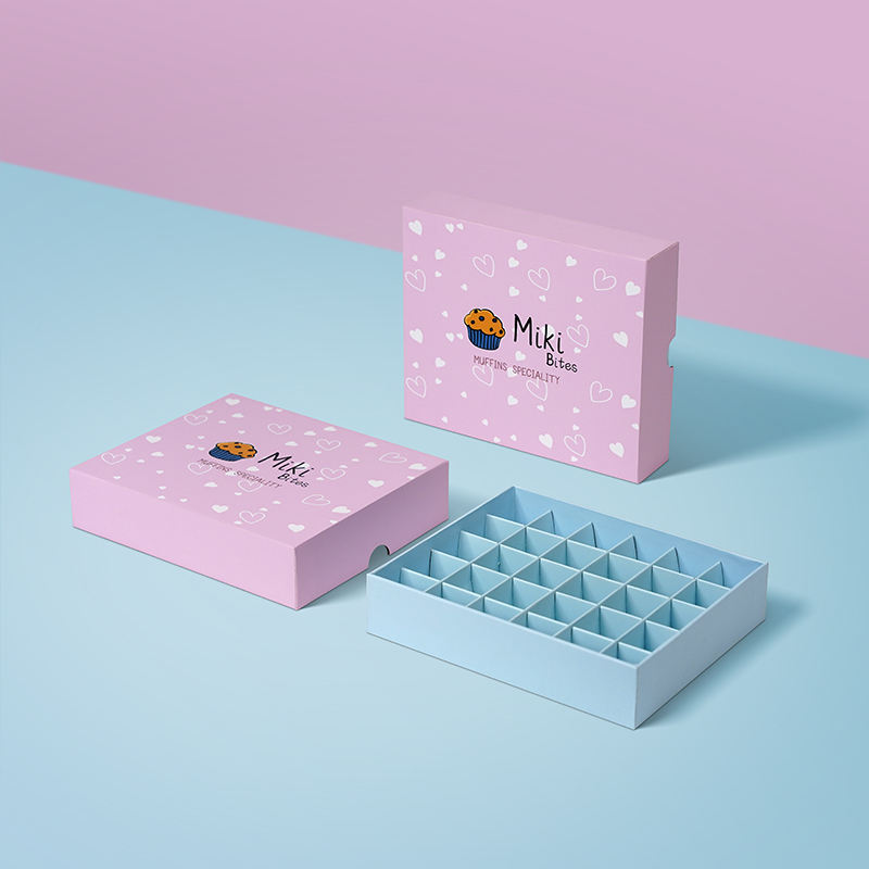  Custom Chocolate Packaging Boxes with 2-36 Slots - Eco-Friendly Cardboard Boxes for Food