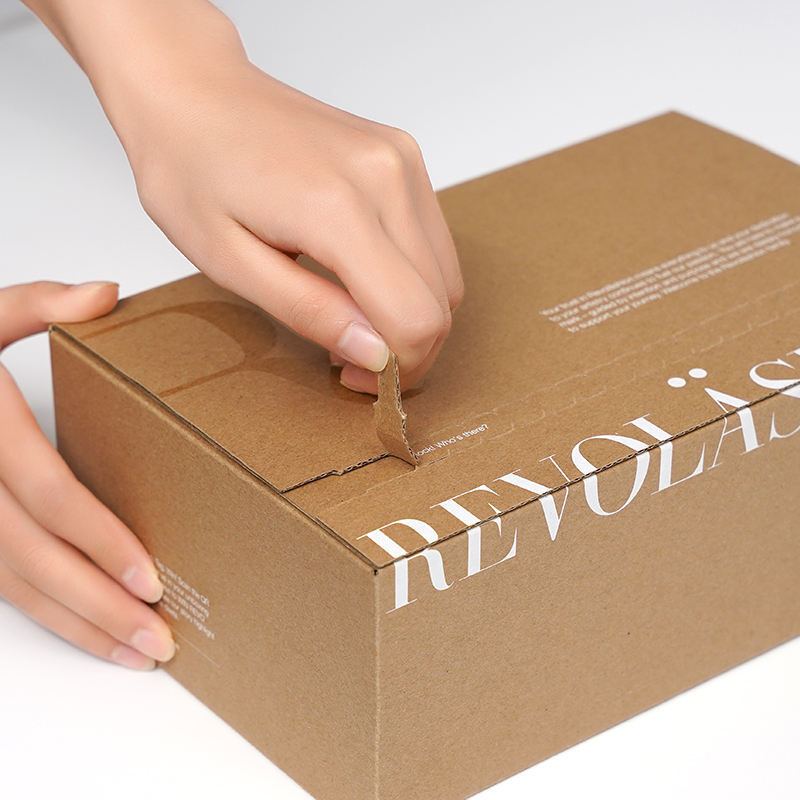  Custom Logo Corrugated Cardboard Mailer Boxes with Tear Strip & Self-Sealing for Gift Shipping