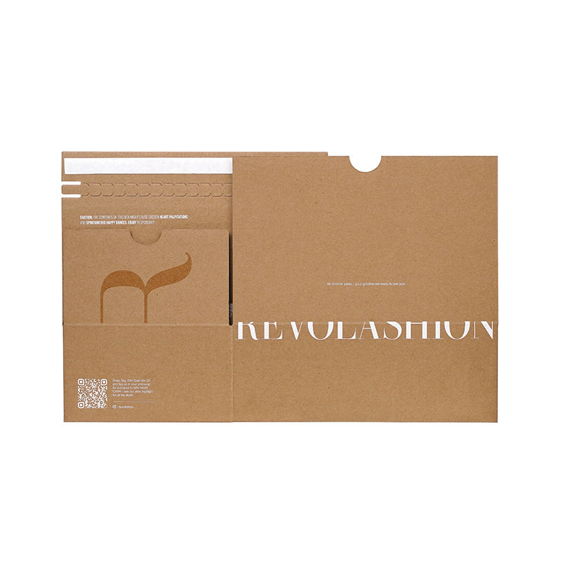  Custom Logo Corrugated Cardboard Mailer Boxes with Tear Strip & Self-Sealing for Gift Shipping
