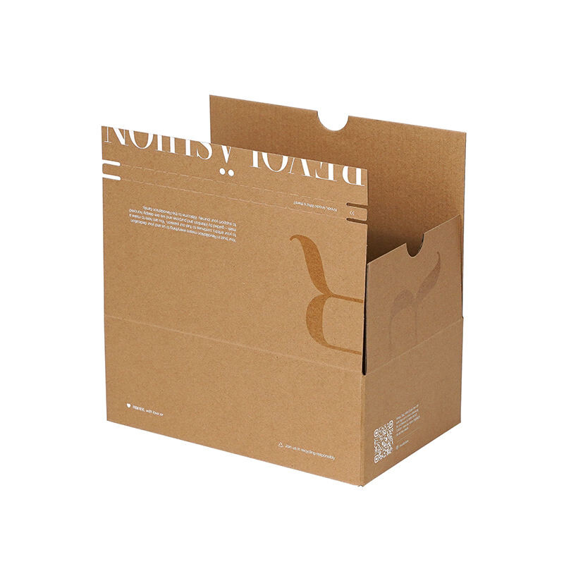  Custom Logo Corrugated Cardboard Mailer Boxes with Tear Strip & Self-Sealing for Gift Shipping