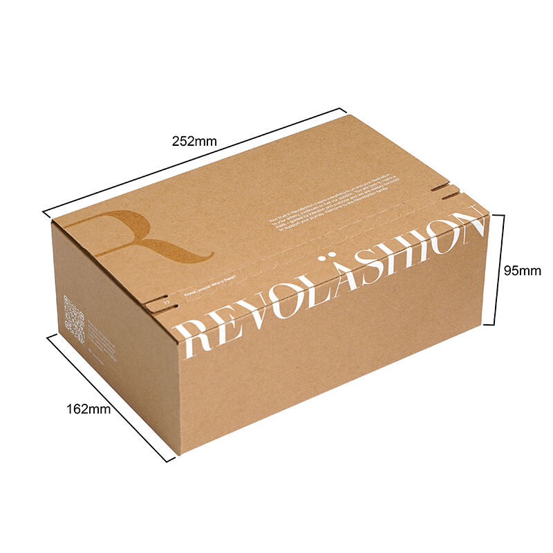  Custom Logo Corrugated Cardboard Mailer Boxes with Tear Strip & Self-Sealing for Gift Shipping