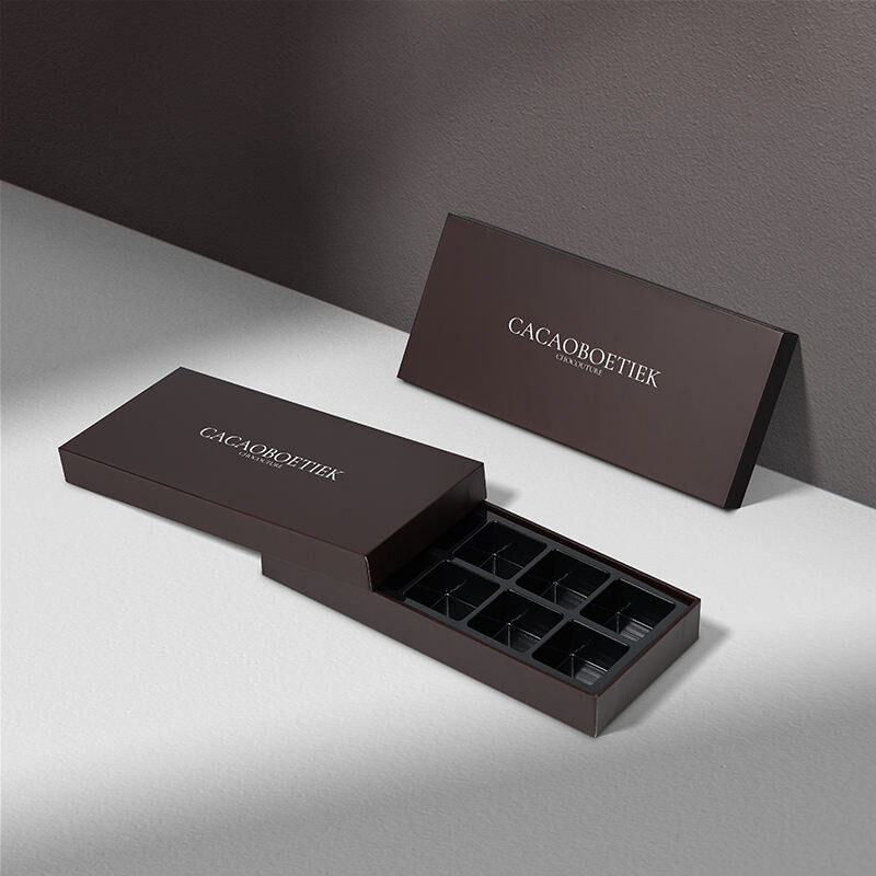  Custom Logo Premium Chocolate Packaging Box for 10-Piece Bonbons - Elegant Gift Solution