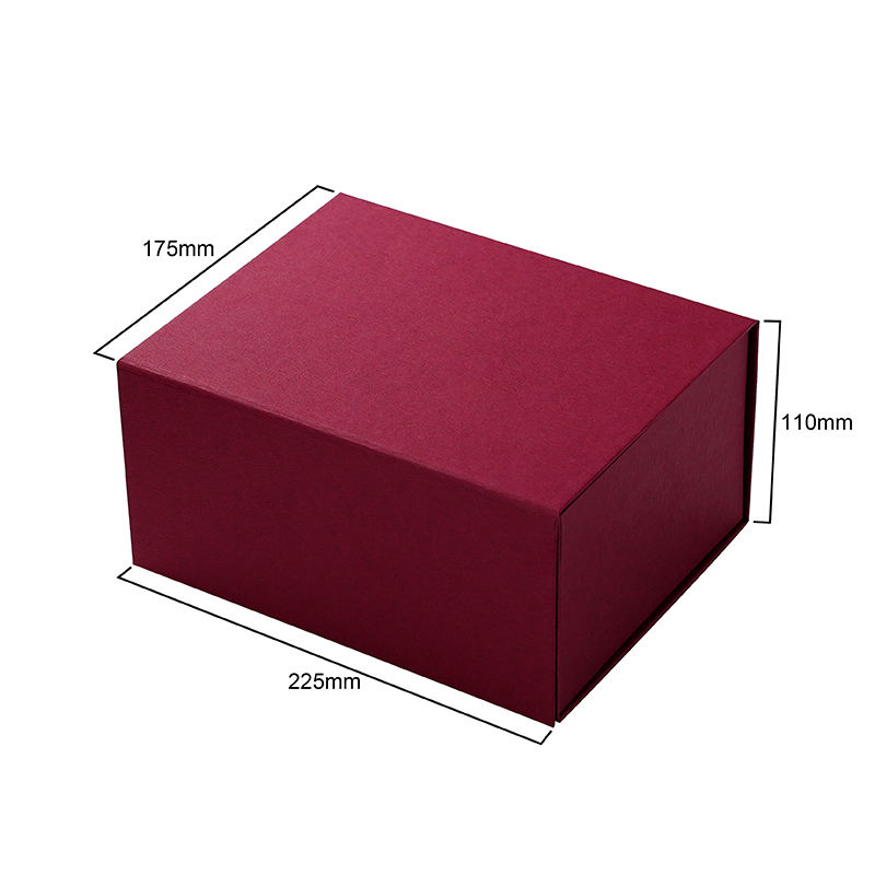  Custom Red Magnetic Folding Box for Hair, Jewelry, Cosmetics, Shoes & Clothing - Eco-Friendly Cardboard Packaging