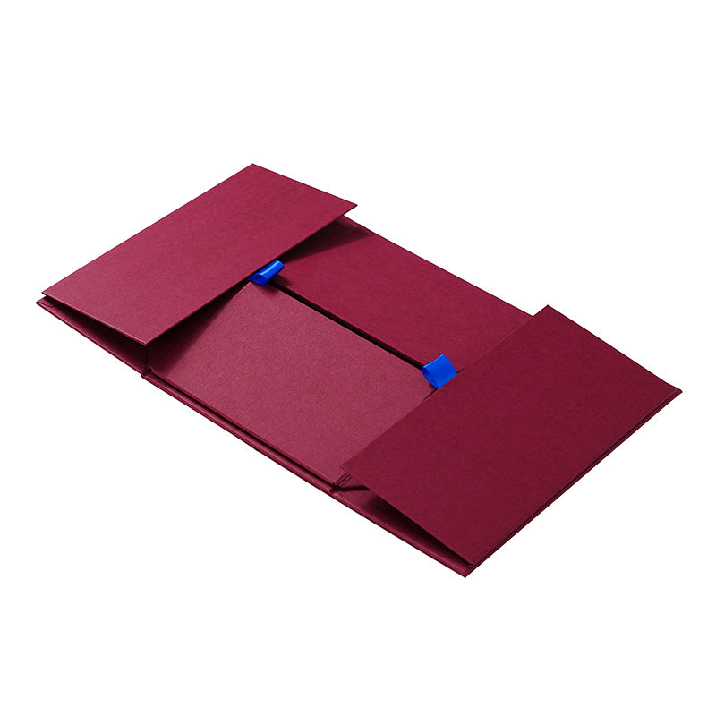  Custom Red Magnetic Folding Box for Hair, Jewelry, Cosmetics, Shoes & Clothing - Eco-Friendly Cardboard Packaging