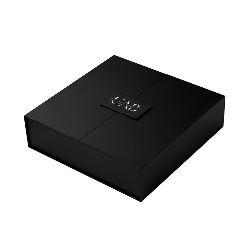  Custom Double Door Magnet Closed Rigid Cardboard Gift Box with Hot Stamping Logo for Wig, Clothing & Accessories
