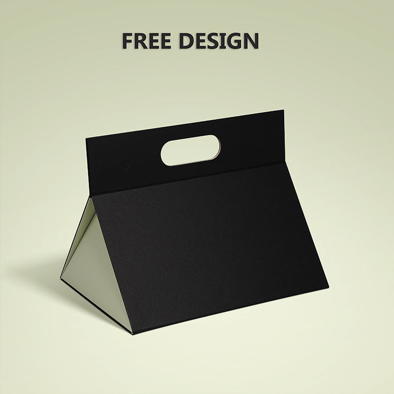  Custom Special Triangle Premium Cardboard Magnetic Folding Gift Boxes with OEM Printing Services