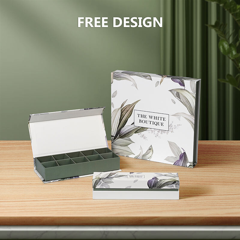  Custom Luxury Chocolate Gift Boxes with CMYK Colors, Magnetic Closure & Matt Lamination