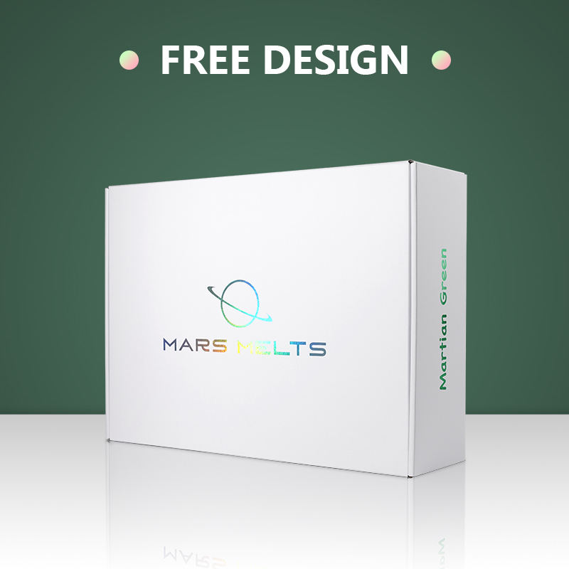  Customized Logo Laser Foil Mailer Boxes with Matt Lamination & Embossing for Shoes, Underwear & Socks