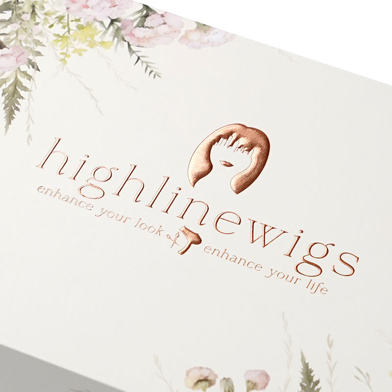 Luxury Custom Logo Gold Stamping Embossed Cardboard Magnet Gift Box for Wig Hair Packaging