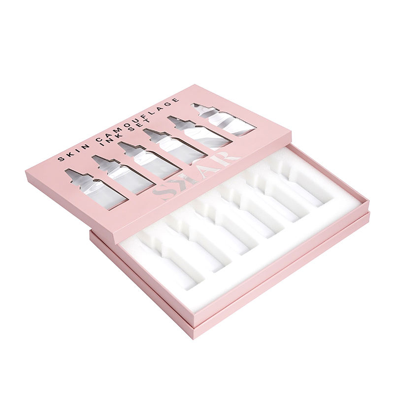  Customized Rigid Cardboard Cosmetic Packaging Boxes with Recycled Materials & UV Coating