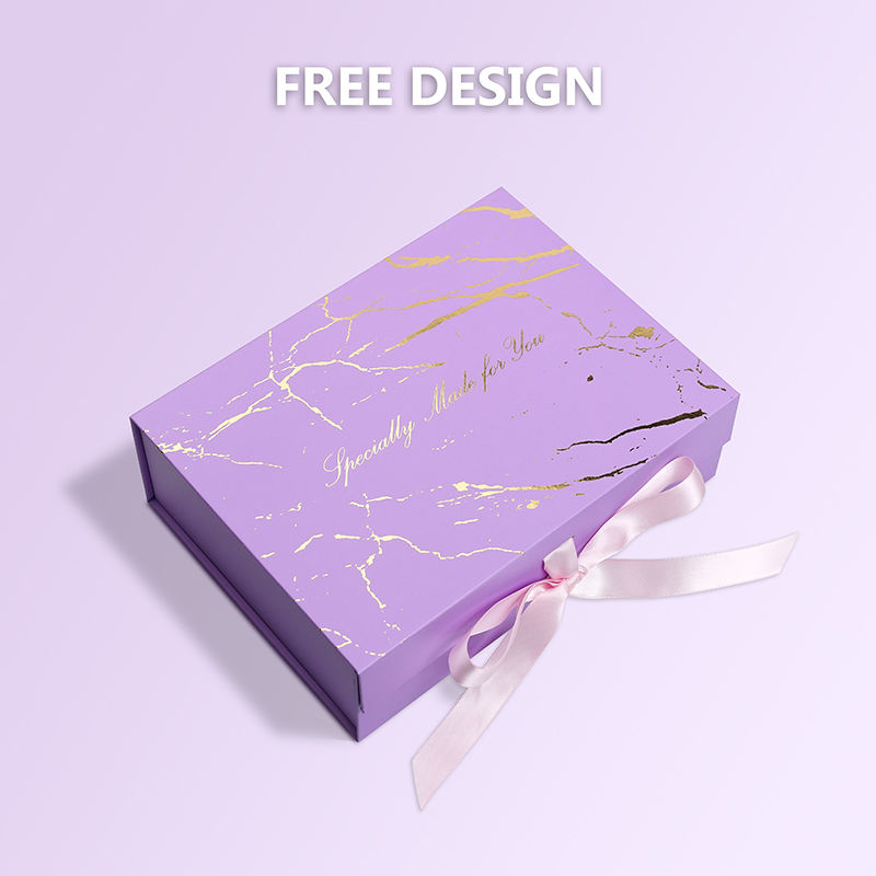  Custom Elegant Magnetic Cardboard Boxes with Ribbon for Cosmetics & Clothing