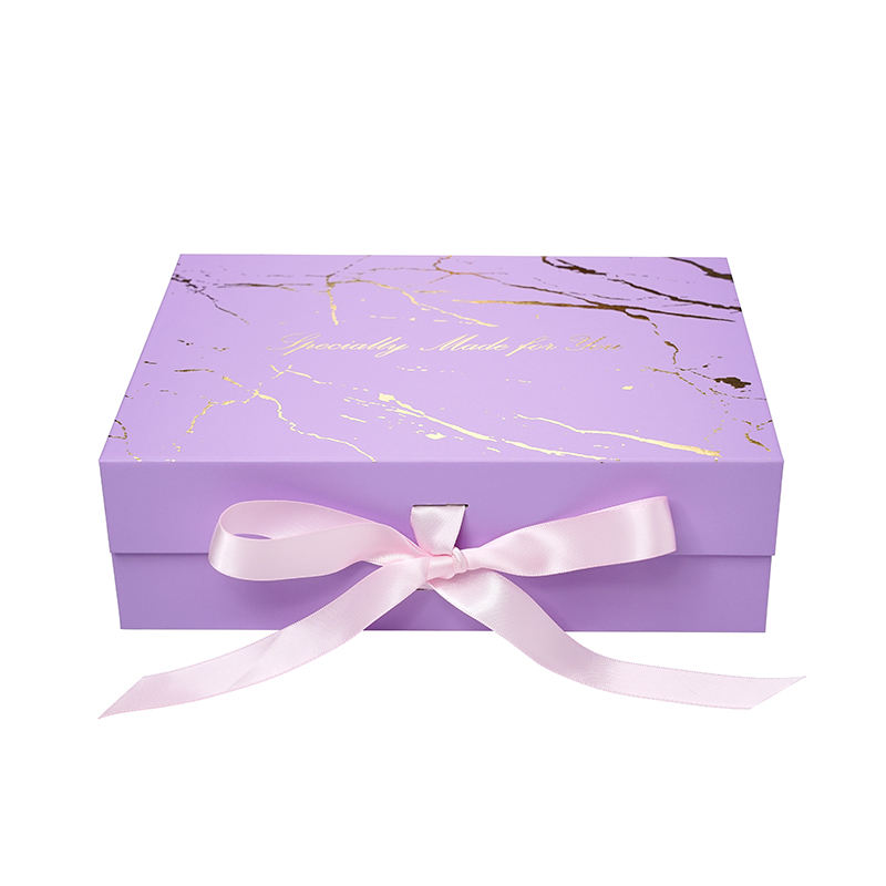  Custom Elegant Magnetic Cardboard Boxes with Ribbon for Cosmetics & Clothing