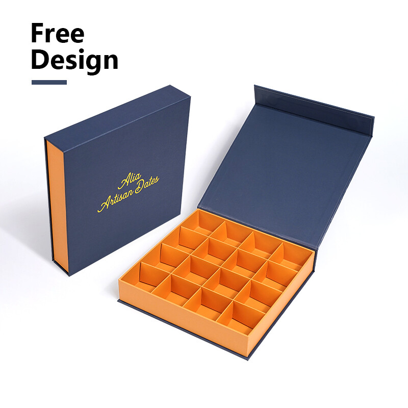  Custom Chocolate Boxes with Dividers - Luxury Cardboard Gift Packaging