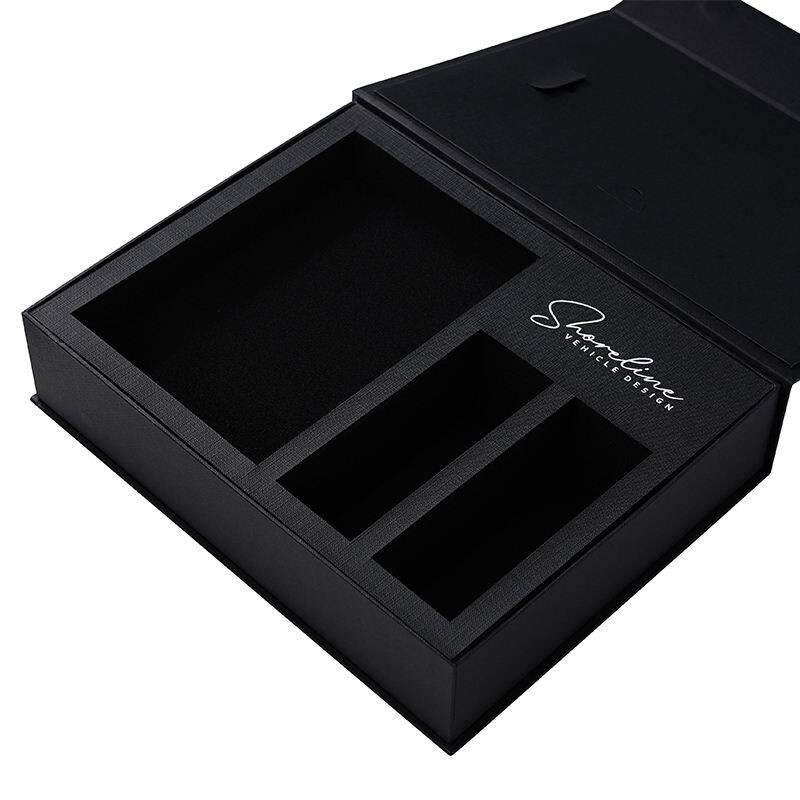  Luxury Book-Shaped Rigid Paper Gift Box with Eva Foam Insert for Elegant Packaging