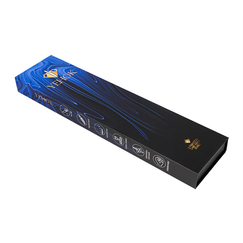  Customized Rigid Gift Set Packaging for Kitchen Chef Knife with Magnetic Flip Cover & Foam Display