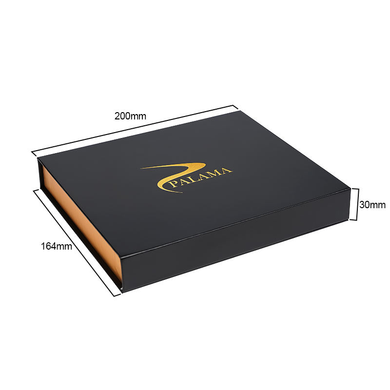  Luxury High-End Custom Magnet Close Cardboard Box with Foam Insert - Black Golden Design
