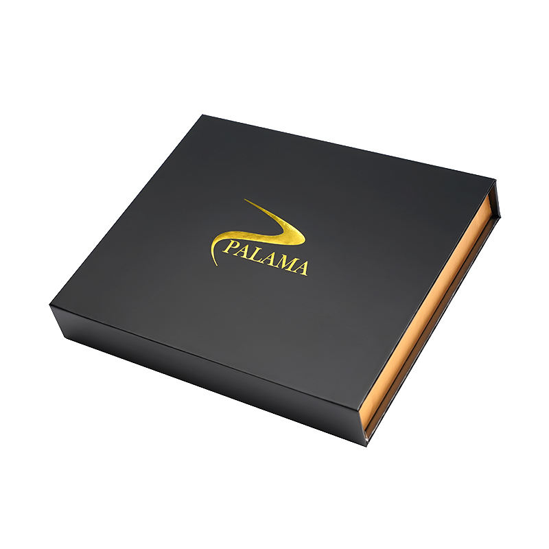  Luxury High-End Custom Magnet Close Cardboard Box with Foam Insert - Black Golden Design