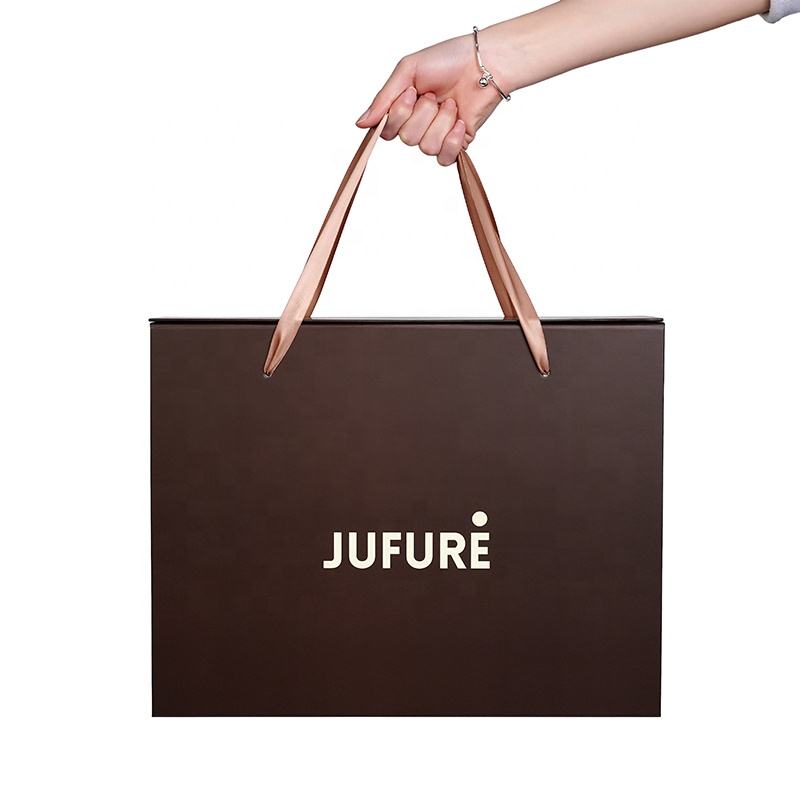  Luxury Premium Magnetic Cardboard Folding Box with Ribbon for Wig, Cosmetic, Clothing, and More - Shenzhen Kaijie Packaging