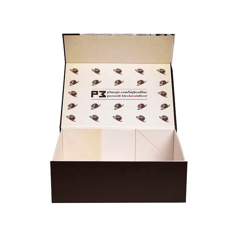  Customized Hard Cardboard Magnet Closed Folding Boxes for Shirt, Hair, Jewelry, and Cosmetic Packaging - Recycled, Collapsible, Matt Lamination