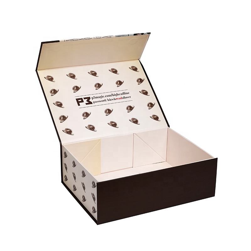  Customized Hard Cardboard Magnet Closed Folding Boxes for Shirt, Hair, Jewelry, and Cosmetic Packaging - Recycled, Collapsible, Matt Lamination