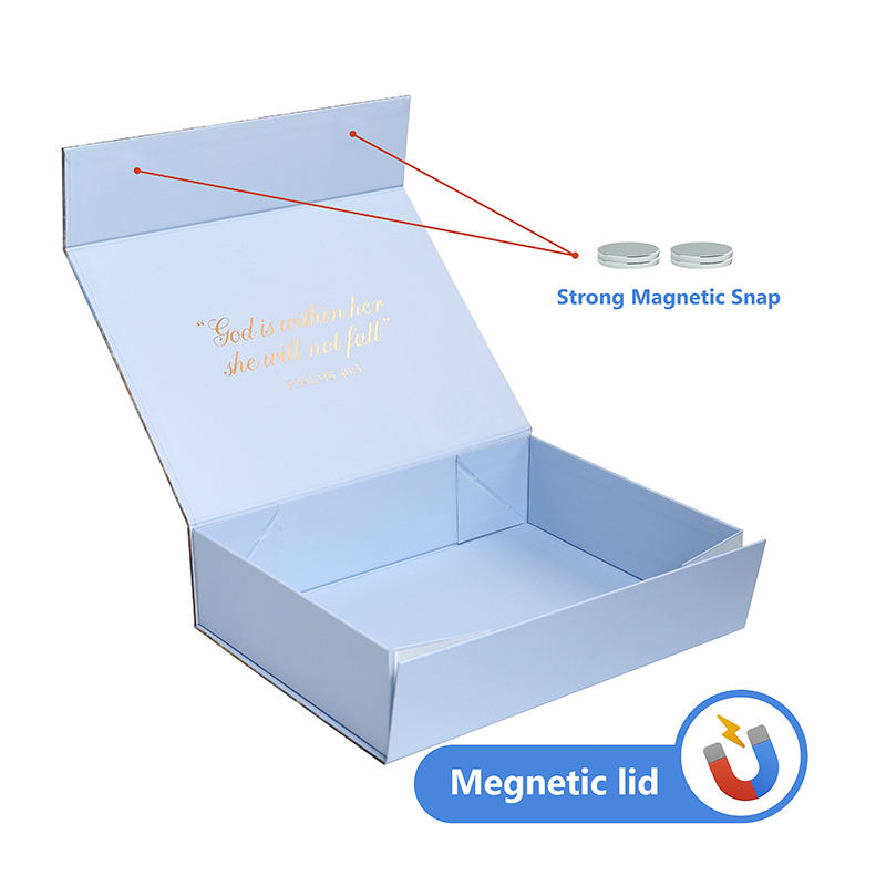  Custom Recyclable Magnet Foldable Gift Boxes with Logo for Hoodies - Shenzhen Kaijie Packaging