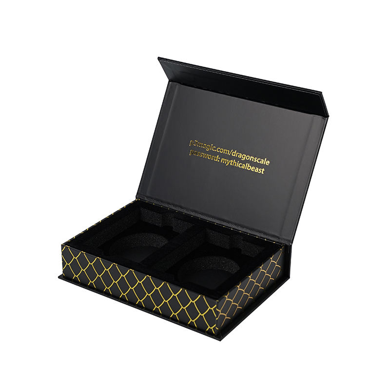  Luxury Gold Stamping Custom Magnetic Boxes with UV Varnish - Cardboard Packaging for Kitfe by Shenzhen Kaijie