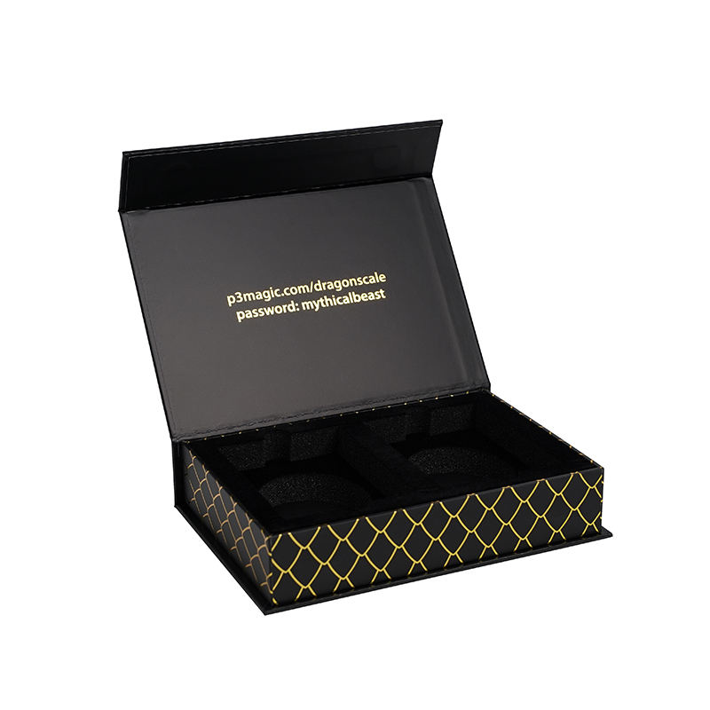  Luxury Gold Stamping Custom Magnetic Boxes with UV Varnish - Cardboard Packaging for Kitfe by Shenzhen Kaijie
