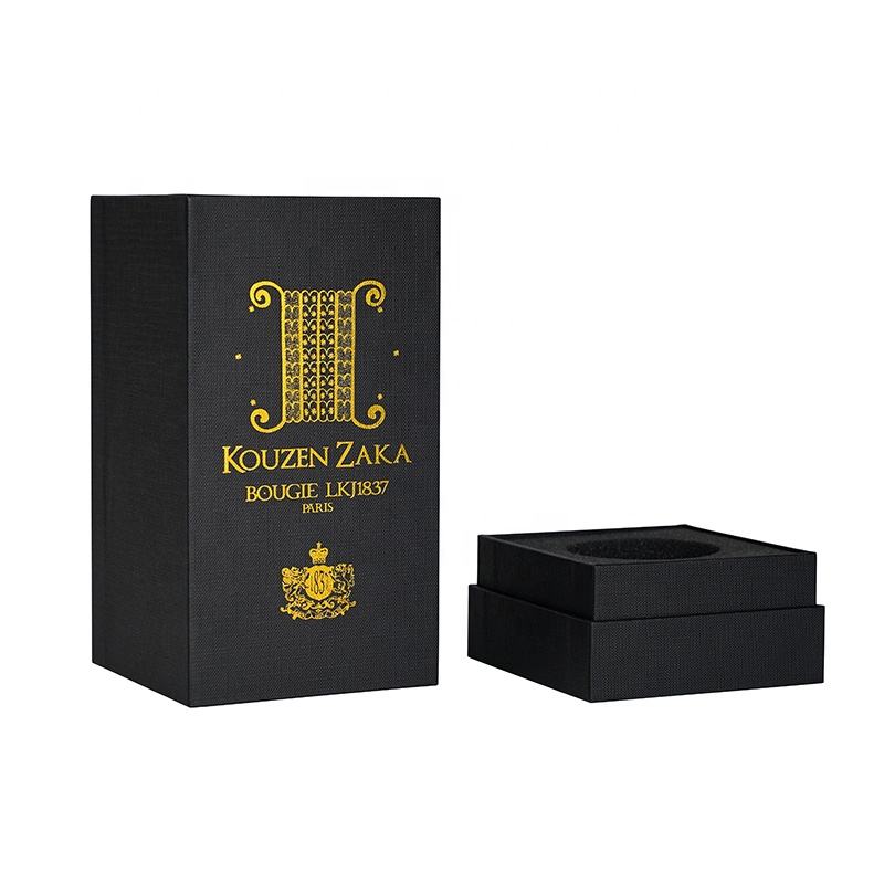  Luxury Customized Cardboard Rigid Box with Gold Logo for Wine, Champagne & Whisky Packaging