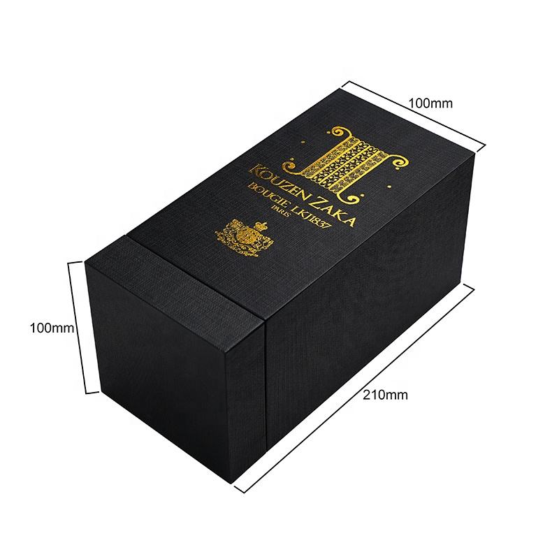  Luxury Customized Cardboard Rigid Box with Gold Logo for Wine, Champagne & Whisky Packaging
