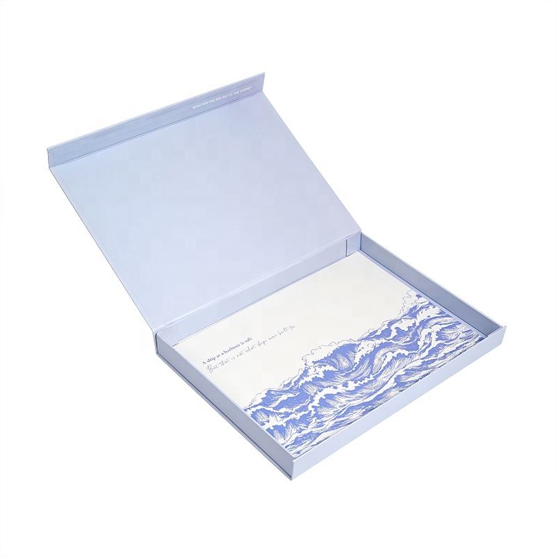  Purple Luxury Hard Cardboard Hair Extensions Packaging Box with Custom Logo and Gold Hot Stamping