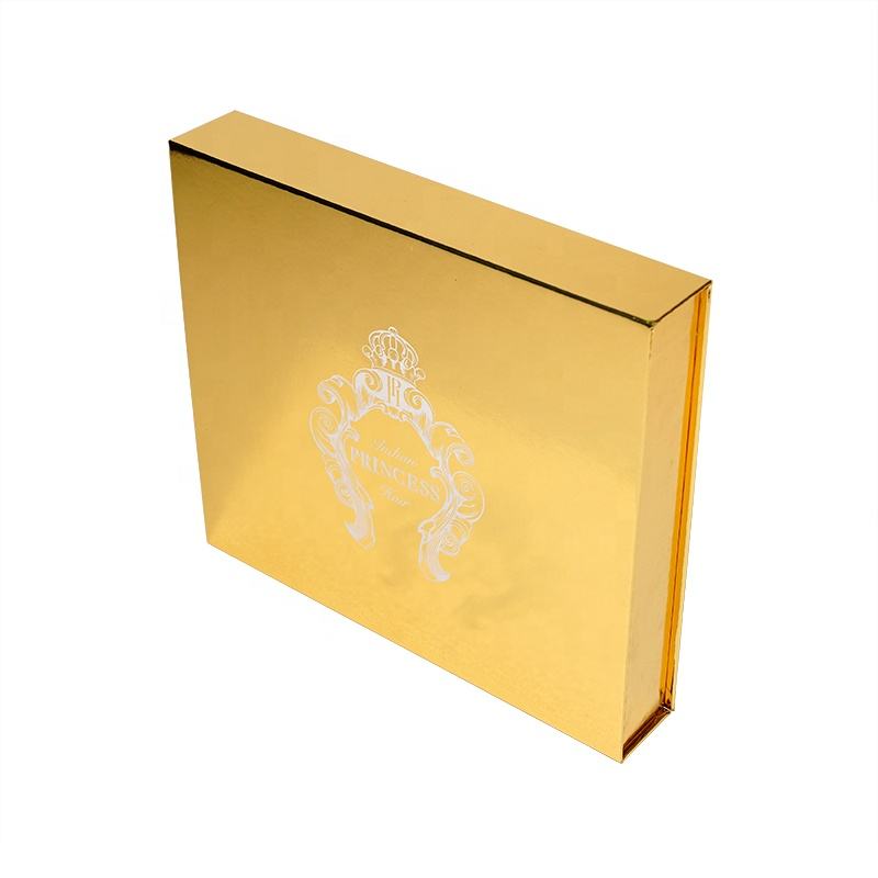  Customized Golden Luxury Hard Cardboard Magnet Box for Jewelry, Cosmetics, and More - Shenzhen Kaijie Packaging
