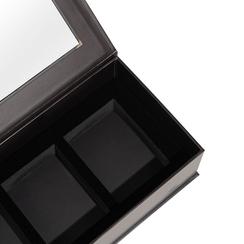  Luxury Custom Printed Logo Paper Gel Nail Care Packaging Box Set with Magnetic Window for Gift