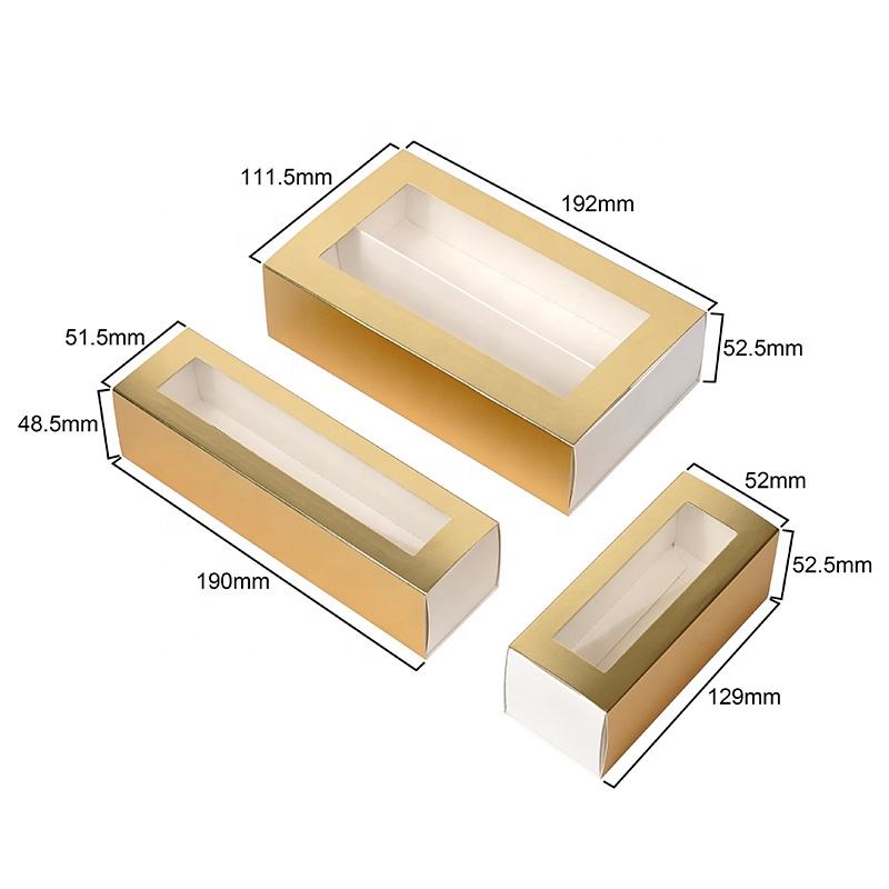  Luxury Macaron Packaging Boxes with PVC Window for Food Storage - Shenzhen Kaijie Packaging