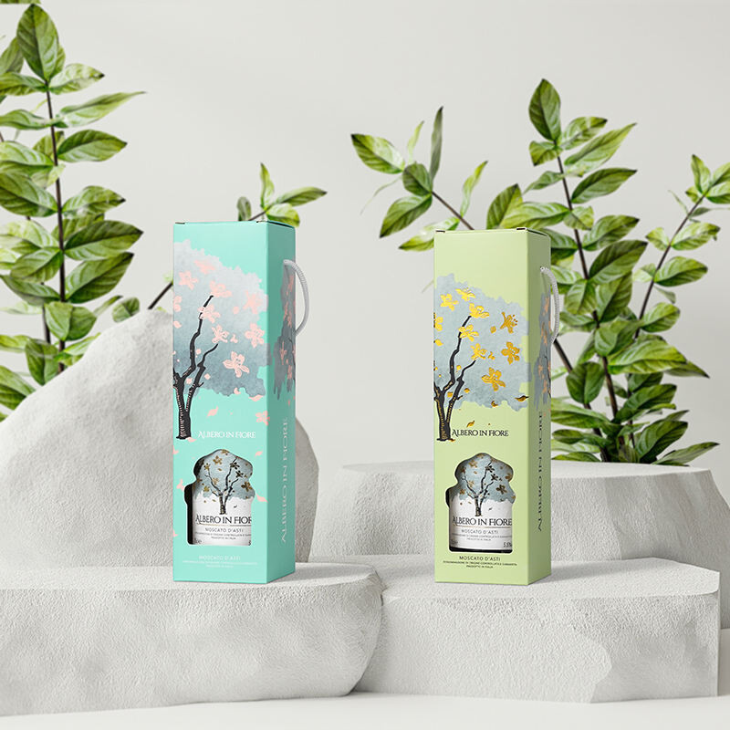  Wholesale Custom Wine Box Packaging with Handle for Single Bottle Champagne - Shenzhen Kaijie Packaging