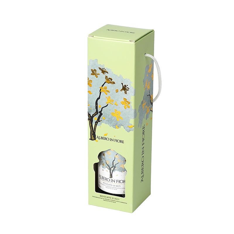  Wholesale Custom Wine Box Packaging with Handle for Single Bottle Champagne - Shenzhen Kaijie Packaging