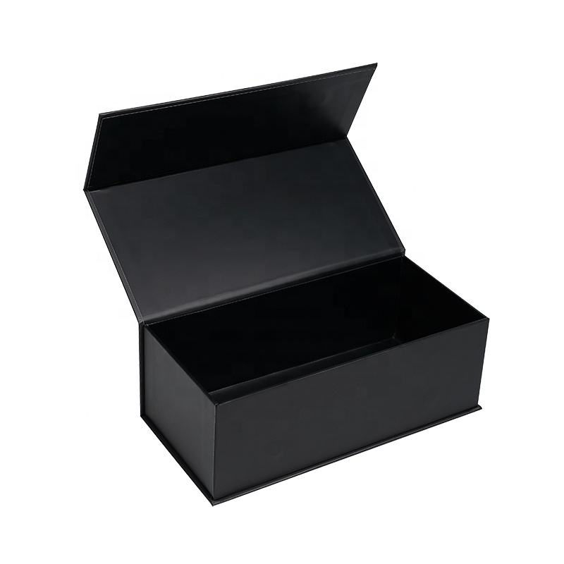  Customized Luxury Black Magnetic Closure Rigid Cardboard Gift Box for Boxing Gloves with Custom Logo