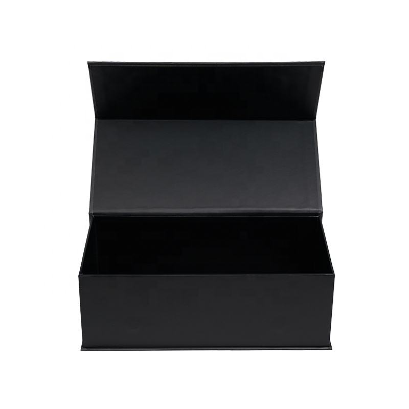  Customized Luxury Black Magnetic Closure Rigid Cardboard Gift Box for Boxing Gloves with Custom Logo