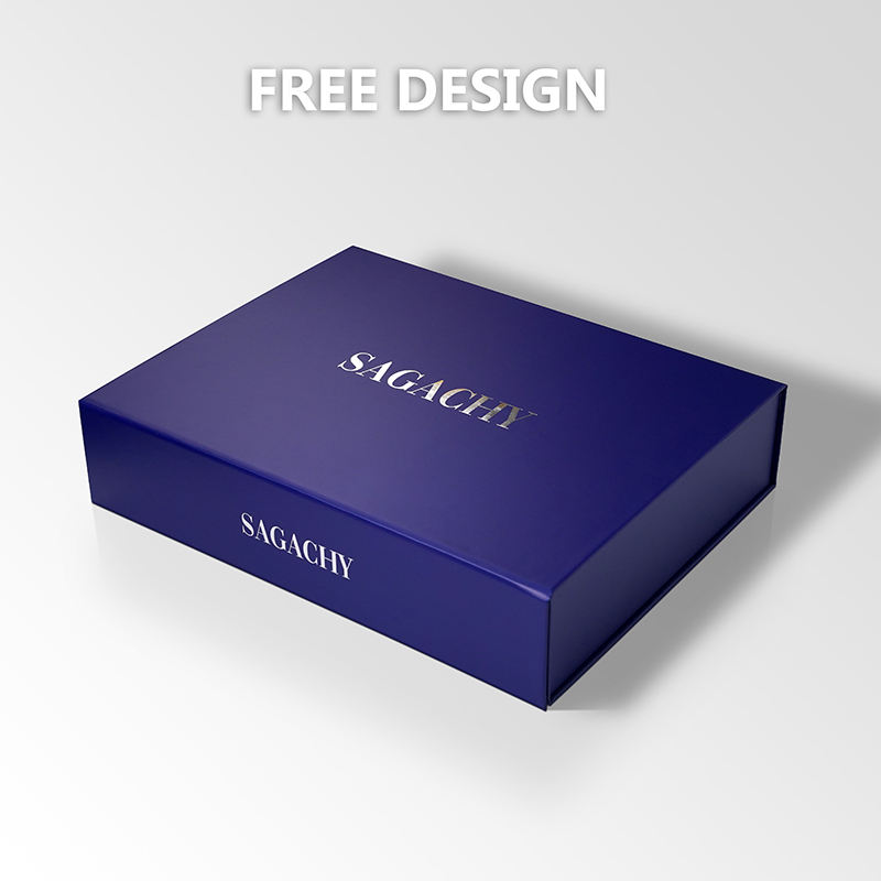  Wholesale Custom Magnetic Folding Boxes for Hoodie T-shirt Gift Packaging with Foil Stamping